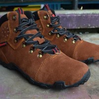 Sepatu Karrimor Hiking Outdoor Gunung Coklat Waterproof / Tnf / Eiger