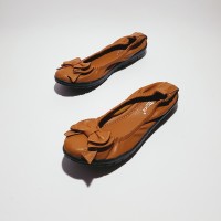 Sepatu Flat Shoes / Flatshoes Wanita Gratica AS31 Tan Kulit Jeruk