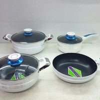 Panci Set Osan 7 pcs Apple Green