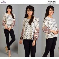 Baju Atasan Wanita Murah Blouse Casual Terbaru Lengan Panjang BONANZA