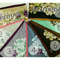 Hijab Segiempat Satin Lamiz by Azzura Motif 6 - Jilbab Scarf Murah