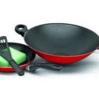 MAXIM VALENTINO 2set Wajan / Penggorengan ( wok 30cm + fry pan 22cm )