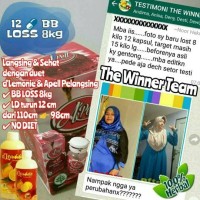 Obat Herbal Pelangsing Alami Paket HEMAT 1 Apell 2 d Lemonie Sari Lem