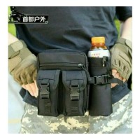 Tas Pinggang Tempat Botol Minum Tactical Army Waist Tentara Loreng Bag