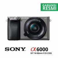 Sony Alpha A6000 Kit 16-50mm f/3.5-5.6 OSS. Graphite (Terlaris)