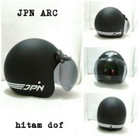 HELM BOGO RETRO SNI JPN ARC HITAM DOF + KACA BOGO ORI Murah