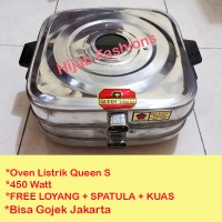 Oven Listrik Kue Lapis Kecil Stainless Queen Baking Pan 450 Watt