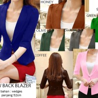 BAJU BLAZER JAS KANTORAN WANITA / OUTWEAR JAS HITAM BIRU HIJAU PINK