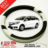 Aksesoris Mobil NEW Cover Setir Sarung Stir Mobil Honda MOBILIO PUTIH