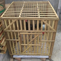 KANDANG BAMBU KNOCKDOWN MODEL KOTAK UNTUK AYAM UNGGAS & HEWAN LAINNYA