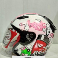 HELM HELEM HELMET KYT DJ Maru 5 White / pink