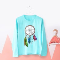 Jual Tumblr Tee / T-Shirt / Kaos Wanita Lengan Panjang Dreamcatcher Tosca Murah
