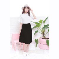 Baju Fashion Wanita Premium Jfashion Rok Plisket panjang selutut -