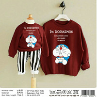 Baju/Kaos/Sweater Couple Ibu dan Anak - CP MK PUTAPUTA (MAROON,NAVY)