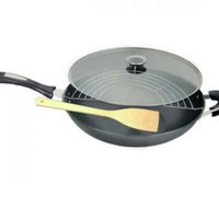 Panci Wajan Teflon 32 CM Tutup Kaca Magic Pan Airlux MP-1032 / MP1032