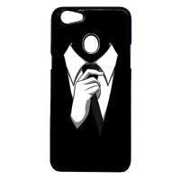 Case Casing OPPO F5 Case Hardcase Motif Unik Cowo Cowok Tuxedo Hitam