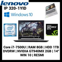 Laptop LENOVO IP 320 1YID I7-7500 RAM 8GB HDD1 TB GT940MX 2GB WIN 10