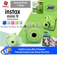 Fujifilm Instax Mini 9 Kamera Polaroid Instant Lime Green Free Film