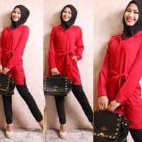 Setelan Wanita Baju Hijab Farah Set 3in1
