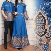 TS CP CACA BAJU MUSLIM MURAH COUPLE BATIK MODERN SARIMBIT KELUARGA MUR