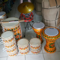 Alat Musik Marawis Batik Lengkap isi 12 alat