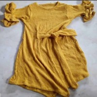 Jual Dress etnik ruffle knits sett bando Murah