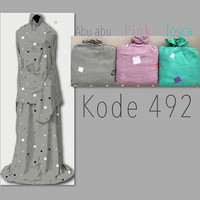 MUKENAH TERUSAN MOTIF KOTAK KECIL TARIM