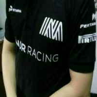 t-shirt kaos polo Manor Racing Pertamina Hitam ukuran XXL murah