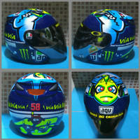 HELM CUSTOM REPLIKA MOTO GP SERIES (SHARK VR 46)