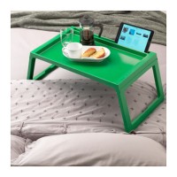 Meja Makan Lipat Tempat Tidur IKEA KLIPSK HIJAU Nampan Baki Kasur