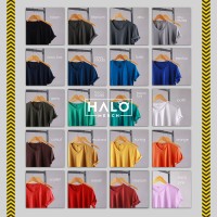 new Kaos Polos Katun Bambu V-Neck Lengan Panjang new