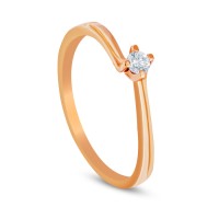 Cincin Berlian Tunangan Solitare DNCCC10 Berkualitas