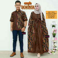 COUPLE BATIK DEWINTA(pasangan,sarimbit,baju pesta,fashion,seragam bati