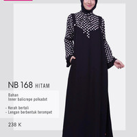 nibras gamis 168 hitam (overall)