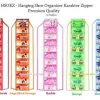 Rak Sepatu GANTUNG Karakter - Hanging Shoes Organizer Murah Surabaya
