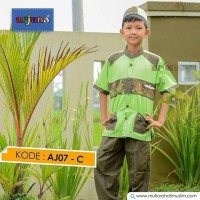 setelan baju koko anak laki laki lengan pendek terbaru