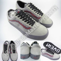 Jual Sepatu Kets Old Skool Super Nintendo Console Dark Grey Purple Abu Murah