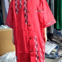 Baju koko setelan anak no 4-6 bahan katun lokal lengan pendek.
