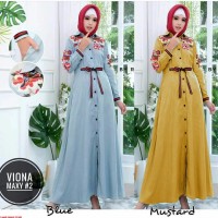Viona maxy bordir=gamis tanah abang grosiran=maxi motif bunga=sale=RB