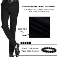 Celana Kerja Pria /Celana Panjang Pria Formal Gabriel Hitam
