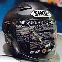 Terbaru Helm Half Paling Top ZEUS 611 matt black doff hitam dop SHOEI