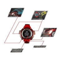 RC Voice Command Car Smart Watch Perintah Suara Merah Mainan Mobil Re