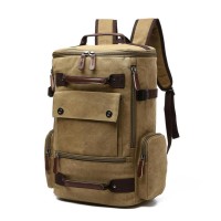 Promo tas kanvas Tas laptop Tas punggung Khaki