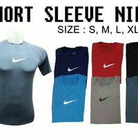 KAOS GYM FITNES LARI SEPEDA RENANG NIKE POLOS BAJU PRIA