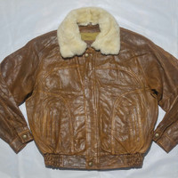 jaket kulit bomber polo