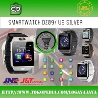 JAM TANGAN PRIA ORIGINAL BRANDED SMARTWATCH U9 DZ09 SILVER MURAH ORI