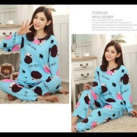 Hot! Baju Tidur Wanita / Sleepwear / Setelan Piyama Wanita Dewasa Cowy