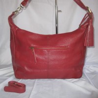 TAS KULIT SAPI ASLI WANITA COCOK UNTUK KADO ORANG TUA MERAH MAROON