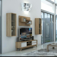 1 Set Meja CRD 2286 Lemari TV Ruang Tamu Ruang Keluarga