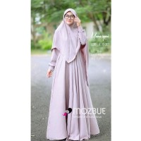 Gamis Syari Elegan Mewah Busana Muslim Wanita Modern MAORA Ori